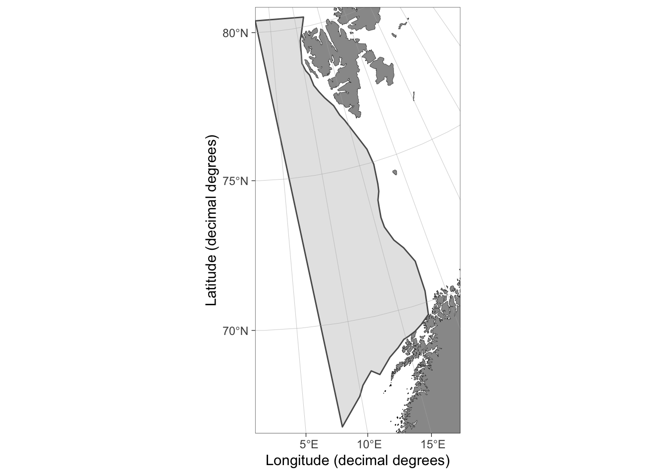 Spatial polygons can be used as the boundary argument within strataPolygons() to manually restrict the strata extend.